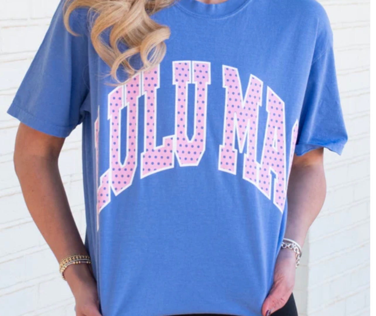Lulu Mac Blue/polka dot Tshirt
